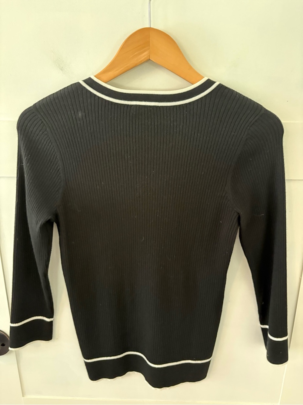 Talbots Ribbed Bow Neck Sweater. Size Small. - Picture 6 of 11